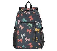Waassud Mochila para laptop con lazos coloridos para mujeres y hombres, mochila de viaje casual de 20 L con compartimento para laptop de 14 pulgadas, mochila ligera para el trabajo universitario