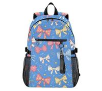 Waassud Mochila para laptop con lazos coloridos para mujeres y hombres, mochila de viaje casual de 20 L con compartimento para laptop de 14 pulgadas, mochila ligera para el trabajo universitario