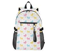 Waassud Mochila para laptop con lazos coloridos para mujeres y hombres, mochila de viaje casual de 20 L con compartimento para laptop de 14 pulgadas, mochila ligera para el trabajo universitario