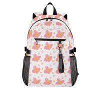 Waassud Mochila para laptop de 20 L con diseño de flores de estrellas para mujeres y hombres, mochila de viaje casual con compartimento para laptop de 14 pulgadas, mochila ligera para el trabajo