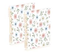 Waassud Peonies - Cuaderno de espiral recargable, tamaño A5, 1 unidad