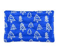 Waassud Tapete grueso para cama de perro con diseño de árbol de Navidad, antideslizante, resistente a los masticables, para perros, gatos, suave, lavable, para suelo, sofá, coche, 36 x 24 pulgadas