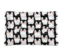 Waassud Tapete grueso para cama de perro con diseño de pingüinos de dibujos animados, antideslizante, resistente a los masticables, para perros, gatos, suave, lavable, para suelo, sofá, coche, 36 x 24