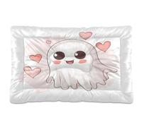Waassud Tapete grueso para cama de perro con texto en inglés "Forever Love", antideslizante, resistente a los masticables, para perros, gatos, suave, lavable, para suelo, sofá, coche, 18 x 24 pulgadas