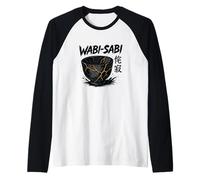 WABI Sabi Kintsugi - Cuenco japonés Zen imperfecto Camiseta Manga Raglan