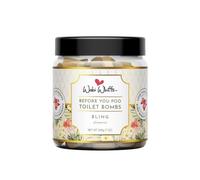 Wabi Whiffs Bombas de inodoro Fizzing Bling | Desodorante natural para baño | Pastillas removedoras de olores para frescura y limpieza, clarificadores seguros y ecológicos | Paquete de 60