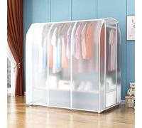 WABMJGW Funda para perchero a prueba de polvo, transparentetranslúcido para perchero impermeable, bolsa de ropa colgante con cremallera duradera para organizador B200x75x150cm