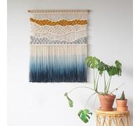 WABMJGW Tapiz de macramé for Colgar en la Pared, tapices Tejidos de algodón Bohemio Chic, decoración Bohemia, tapices de macramé Hechos a Mano, Arte de Pared Rectangular for Dormitorio(A,M)
