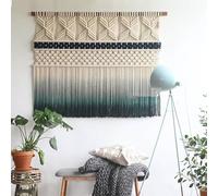 WABMJGW Tapiz de macramé for Colgar en la Pared, tapices Tejidos de algodón Bohemio Chic, decoración Bohemia, tapices de macramé Hechos a Mano, Arte de Pared Rectangular for Dormitorio(B,XL)