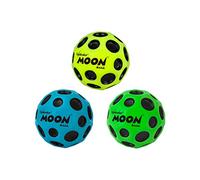 Waboba Moon Pelota de Goma para Interiores y Exteriores, Juego para Niños de Todas las Edades y Adultos, Juguete de Estimulación Sensorial - Pack de 3 (6.3cm)