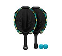 Waboba Slingair Slingshot - Juego de captura y lanzamiento - Juego de paleta de aire de un movimiento con 2 raquetas y 2 bolas suaves, juego de captura activa para interiores y exteriores para niños y