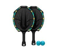 Waboba Slingair Slingshot - Juego de captura y lanzamiento - Juego de paleta de aire de un movimiento con 2 raquetas y 2 bolas suaves, juego de captura activa para interiores y exteriores para niños y