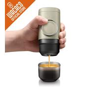 WACACO Minipresso NS2, cafetera exprés portátil, cápsulas NS compatibles*, operado manualmente, cafetera, regalo Stone Beige