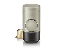 WACACO Minipresso NS2 Cafetera portatil para cápsulas Nespresso, StoneBeige | Manual, ultracompacto para interiores y exteriores, pistón semiautomático, no requiere electricidad, hasta 60 ml de espresso