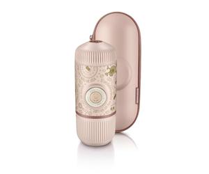 Wacaco Nanopresso Dark Souls| Máquina espresso portátil con estuche de viaje, 18 bar, alta potencia de extracción, capacidad de agua de 80 ml, funciona con adaptador NS para cápsulas, para camping,