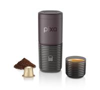 WACACO Pixapresso Cafetera Eléctrica y Portatil para Viajar (Dark Burgundy) | 4 tipos de café, Calentamiento rápido, 3 baterías de 3000 mAh, Cesta de 8-16 g, Café molido y cápsulas, Control táctil
