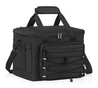 WACCET Bolsa Termica Porta Alimentos 15L, Nevera Portátil Impermeable Antifugas con Correa Ajustable y Extraíble Bolsa Térmica para Almuerzo, Viajes, Camping, Picnic, Playa y Oficina