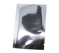 WACCOMT Pack 100 bolsas de aluminio de Mylar plateadas de 6 x 9 cm para almacenamiento a largo plazo, bolsas de papel de aluminio con parte superior abierta, bolsas de aluminio selladoras al vacío