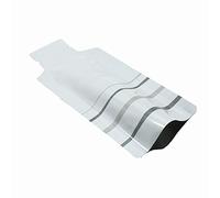 WACCOMT Pack 100 Bolsas de Mylar termosellables al vacío con tapa abierta en forma de botella termosellables de aluminio planas con muesca para almacenamiento (Blanco, 7.5x13cm (2.95x5.12 inch))