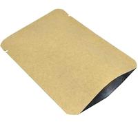 WACCOMT Pack 100 bolsas de papel de estraza con cierre al vacío, para almacenamiento de alimentos con muescas, 9 x 13 cm