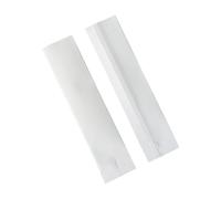 WACCOMT Pack de 100 Piezas de Papel Kraft Termosellable Mylar Film Bolsas de Vacío Papel de Aluminio Bolsa Plana con Muesca para el Envasado de Alimentos (Blanco, 3.5x15cm (1.4x5.9 inch))