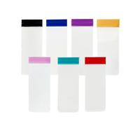 WACCOMT Pack Paquete de 21 bolsas de almacenamiento de suplementos portátiles reutilizables en polvo de proteína en polvo para gimnasio, deportes, entrenamiento, fitness, 7 colores, paquetes de EVA