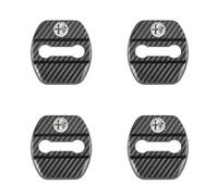 WACDXST 4 Piezas Coche Puerta Cubierta cerraduras, para Alfa Romeo Giulia Stelvio pestillos Cerradura antirrobo Antipolvo Protectora Decorativos Cubrir