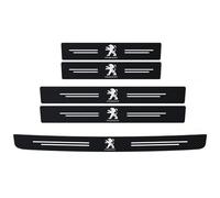 WACDXST 5 Piezas Protectores Umbral Puerta, para Peugeot 308 2016-2022 Fibra de Carbon Anti-rasguños Puerta Bienvenido Pedal protección Pegatina