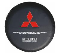 WACDXST Coches Rueda de Repuesto Cubierta, para Mitsubishi Montero 1995-2006 al Polvo y a la Humedad Neumático Bolsa de Almacenamiento Funda Protecto,B-15in