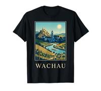 Wachau Austria Valle del Danubio Arte de Viaje Camiseta