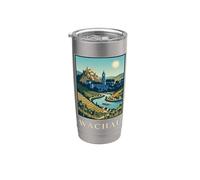 Wachau Austria Valle del Danubio Arte de viaje Vaso térmico de acero inoxidable de doble pared