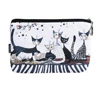 Wachtmeister Cats Sepia - Neceser para Cosméticos, Maletin para Guardar Maquillaje, Multicolor, 19cm x 2,5cm x 13cm
