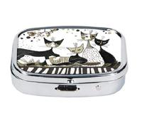 Wachtmeister Pastillero de metal para pastillas Cats Sepia