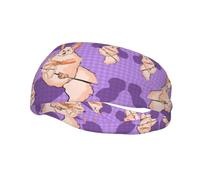 Wacky Bunny - Diadema elástica unisex para baloncesto, fitness, deportes, correr, ciclismo, yoga, absorbe el sudor,