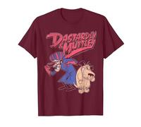Wacky Races Classic Dastardly & Mutley Camiseta, Hombre, Granate, L