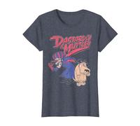 Wacky Races Classic Dastardly & Mutley Camiseta, Mujer, Azul Jaspeado, L