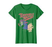 Wacky Races Classic Dastardly & Mutley Camiseta, Mujer, Verde Kelly, 3XL