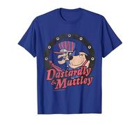 Wacky Races Dastardly & Mutley Circle Camiseta, Hombre, Azul Real, XXL