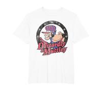 Wacky Races Dastardly & Mutley Circle Camiseta, Hombre Tallas Grandes, Blanco, 6X Alto