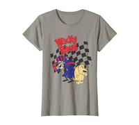 Wacky Races Flag Camiseta, Mujer, Pizarra, L