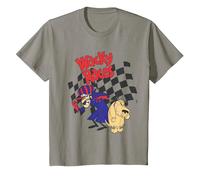 Wacky Races Flag Camiseta, Niños, Pizarra, 10 años