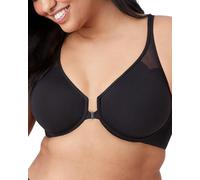 Wacoal Body by Sujetador de Espalda Cruzada para Mujer, con Aros, sin Forro, Cierre Delantero, Negro -, 70 E (Talla del Fabricante: 32DD)