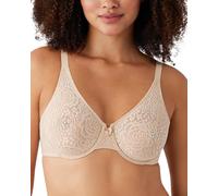 Wacoal Halo Lace Unlined Convertible Underwire Bra Sujetador, Semitranslúcida, Nude Natural, 40DD para Mujer