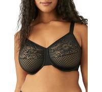 Wacoal Visual Effects Minimizer Bra Sujetador Reductor, Traslúcido, Negro, 75G para Mujer