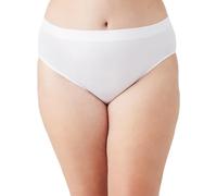 Wacoal Women's B-Smooth Hi Cut Panty Brief Panty, White, X-Large