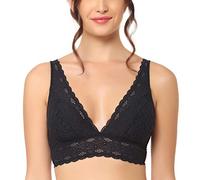 Wacoal Women's Halo Lace Soft Cup Bralette, Black, 40
