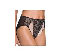 Wacoal Women's Retro Chic High Cut Brief Panty, Black, Small