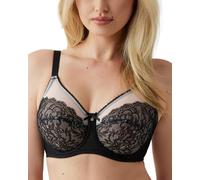 Wacoal Women's Retro Chic Underwire Bra,Black,32DDD
