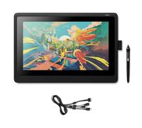 Wacom Cintiq 16 - Monitor Interactivo y bolígrafo Wacom Pen Pro 2, Pantalla LCD de 16" para diseño digital, Resolución Full HD, Compatible con Windows y OS, Negro