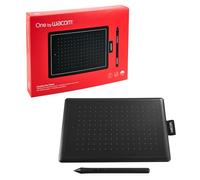 Wacom CTL-472-N Tableta gráfica con lápiz Digital Sensible a la presión, Compatible con Windows, Mac y Chromebook, Color Negro y Rojo